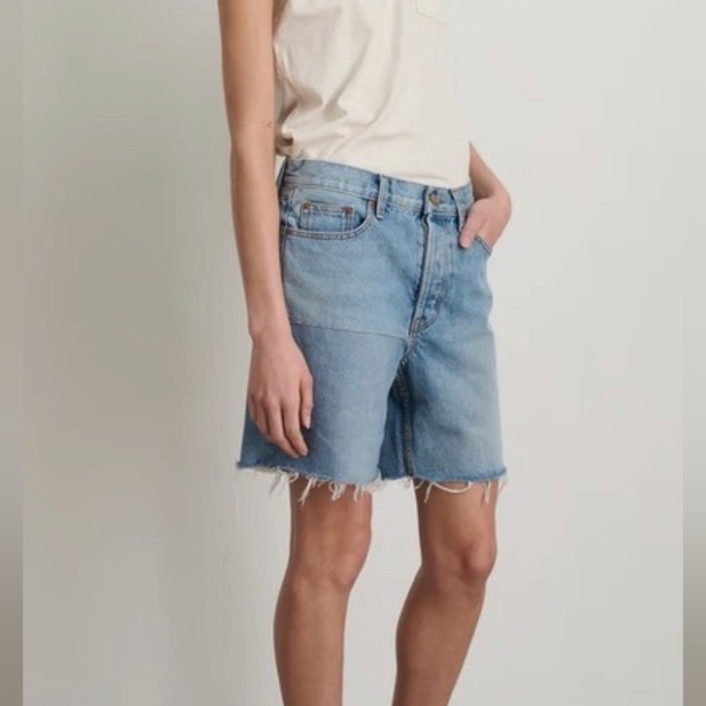 B Sides Cut-Off Vintage Patchwork Tate Shorts Size 28